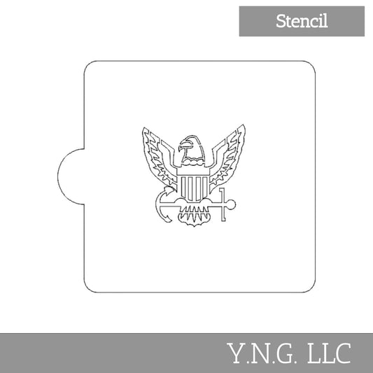 US Navy Detailed Stencil for Cookie or Cakes USA Made LS3417