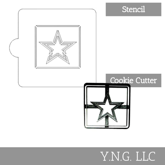 US Army Detailed Stencil And Cookie Cutter Set USA Made LSC3418