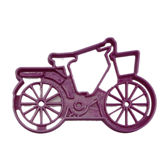 6x Cruiser Bike With Basket Fondant Cutter Cupcake Topper 1.75 IN USA FD4917