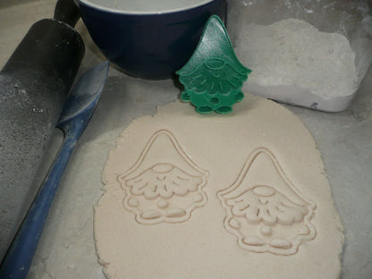 Gnome 2 Dwarf Goblin Mythical Creature Cookie Stamp Embosser USA PR4505