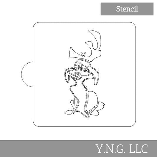Max the Dog Grinch Stencil for Cookies or Cakes USA Made LS2218