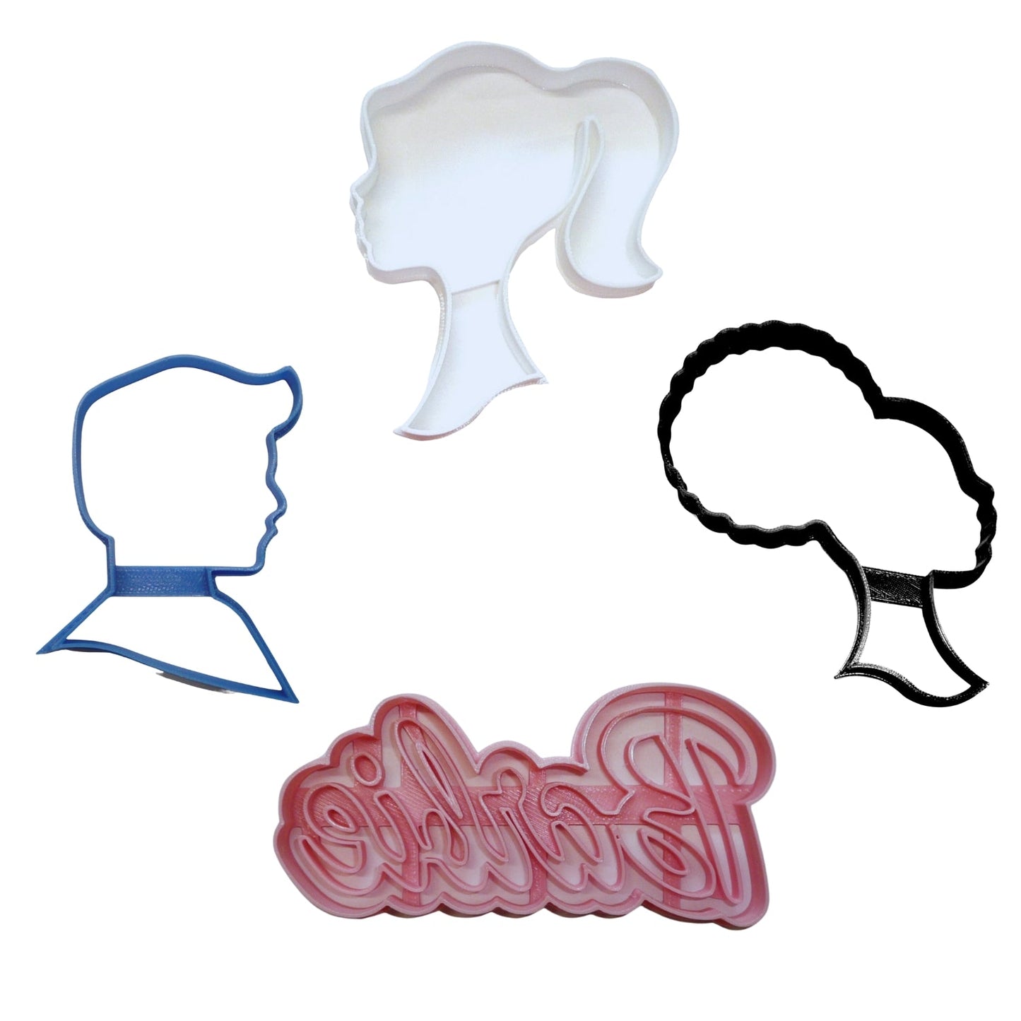 Barbie Movie Theme Characters Set Of 4 Cookie Cutters Made In USA PR1831