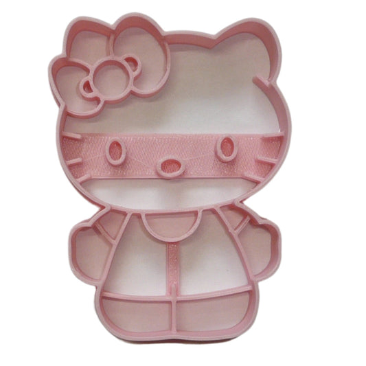 6x Standing Hello Kitty Fondant Cutter Cupcake Topper 1.75 IN FD5070
