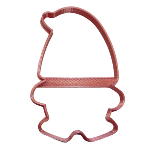 6x Garden Gnome Outline Fondant Cutter Cupcake Topper 1.75 IN USA FD5103