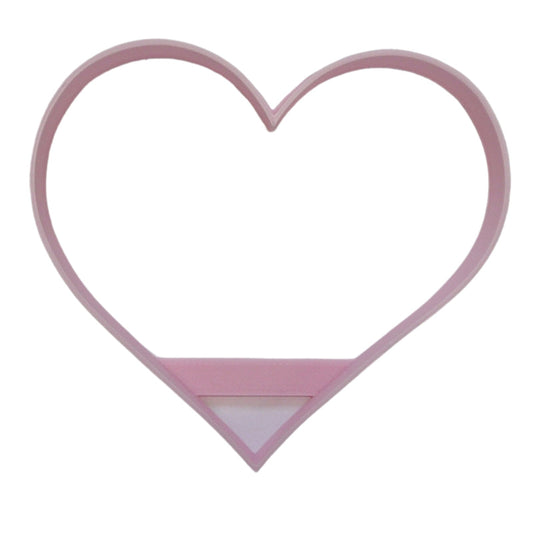 6x Heart Shape Fondant Cutter Cupcake Topper 1.75 IN USA FD5123