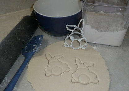 Easter Bunny Butt Back Spring Rabbit Cookie Cutter Made In USA PR2341