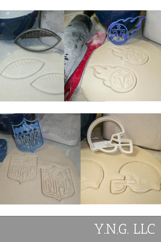 Tennessee Titans NFL Football Logo Set Of 4 Cookie Cutters USA PR1135