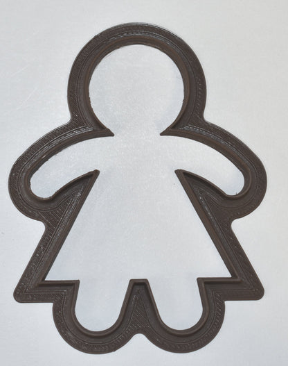 6x Gingerbread Girl Fondant Cutter Cupcake Topper Size 1.75" USA FD651