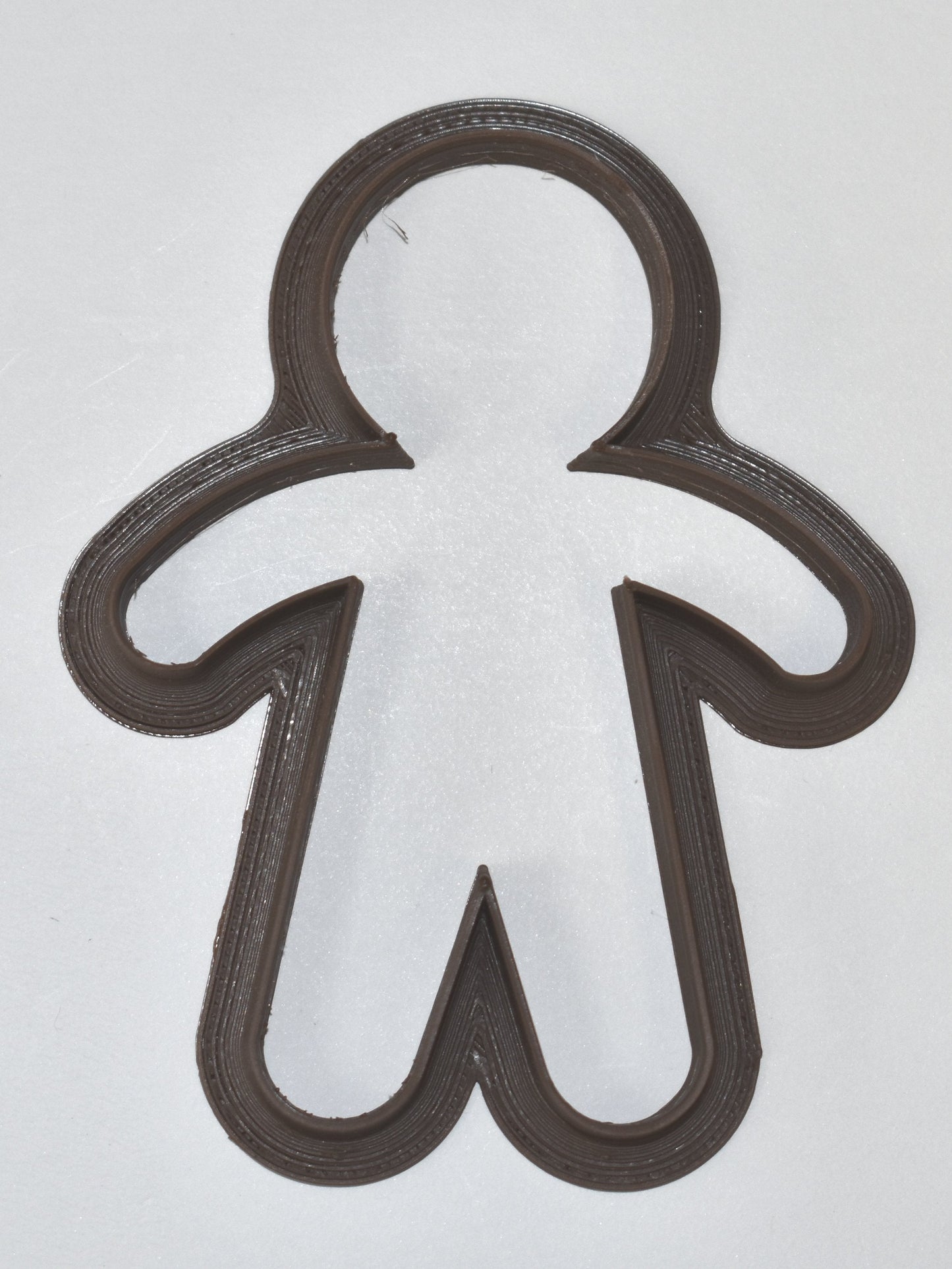6x Gingerbread Man Boy Fondant Cutter Cupcake Topper 1.75" USA FD652
