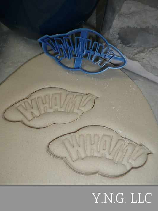 Wham Sign Quote Superhero Comic Book Movie Cookie Cutter Made in USA PR3202