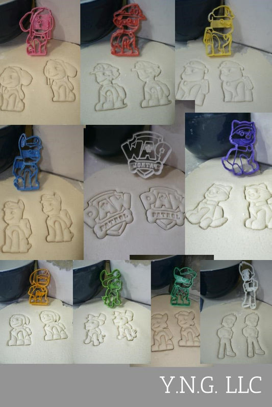 Paw Patrol Dogs Rescue Pups Marshall Chase Set Of 10 Cookie Cutters USA PR1050