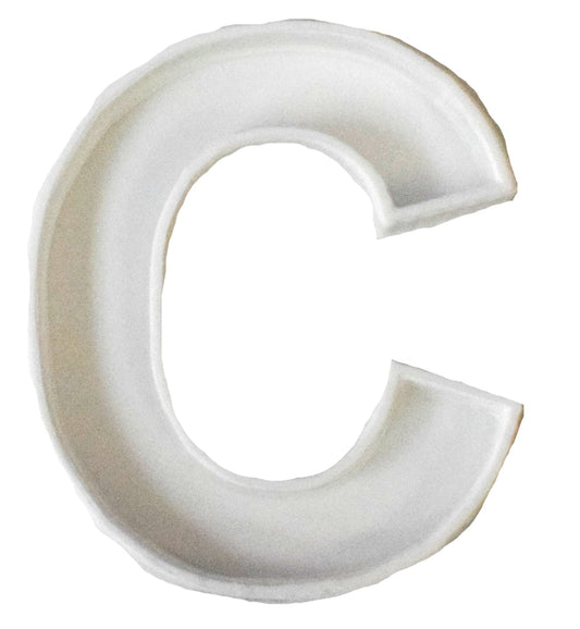 6x Letter C Alphabet Fondant Cutter Cupcake Topper Size 1.75" USA FD107C