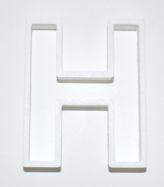 6x Letter H Alphabet Fondant Cutter Cupcake Topper Size 1.75" USA FD107H