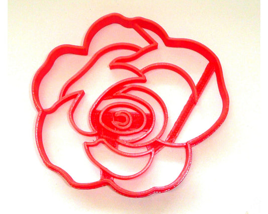 6x Rose Flower 2 Fondant Cutter Cupcake Topper Size 1.75 Inch USA FD3461
