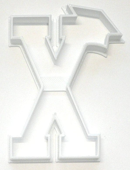 6x Letter X With Graduation Cap Fondant Cutter Cupcake Topper 1.75 Inch FD3745