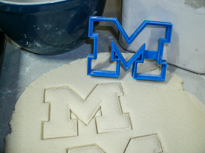 University Of Michigan Wolverines College Sports Cookie Cutter Made in USA PR877
