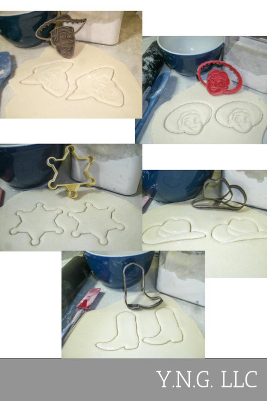 Woody And Jessie Toy Story Cowboy Cowgirl Set Of 5 Cookie Cutters USA PR1106