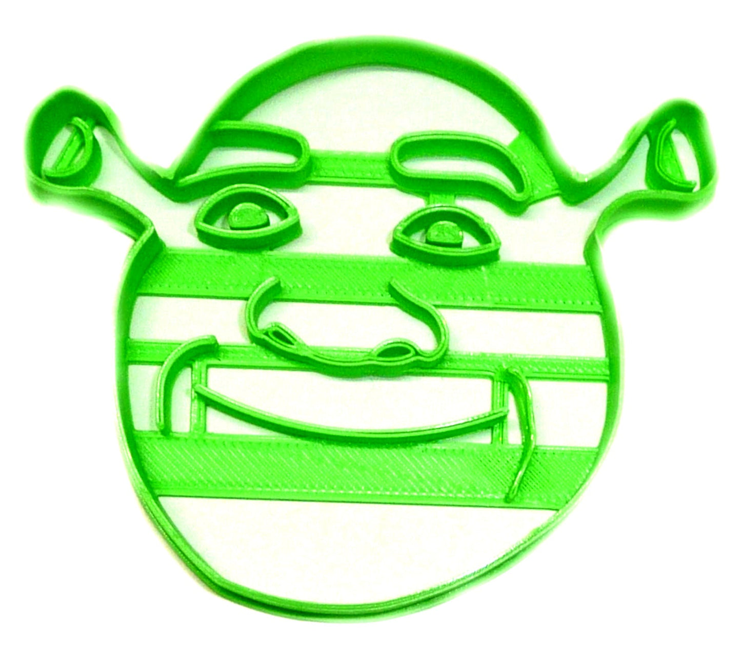 6x Shrek Face Fondant Cutter Cupcake Topper Size 1.75" USA FD2529