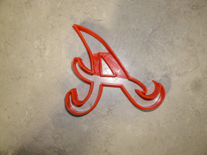 Atlanta Braves A Letter MLB Baseball Team Cookie Cutter Made In USA PR2220