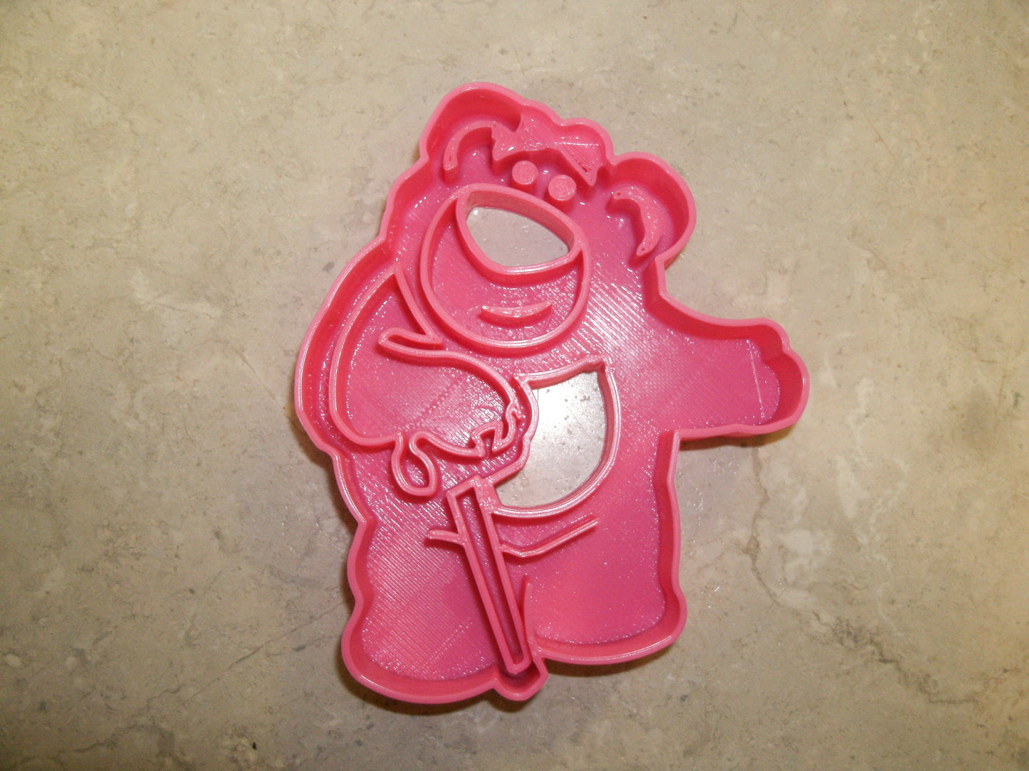 6x Lotso Toy Story Bear Fondant or Cupcake Topper Size 1.75" USA FD509