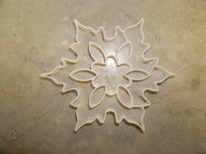 6x Snowflake Detailed Snow Fondant Cutter Cupcake Topper Size 1.75" USA FD179